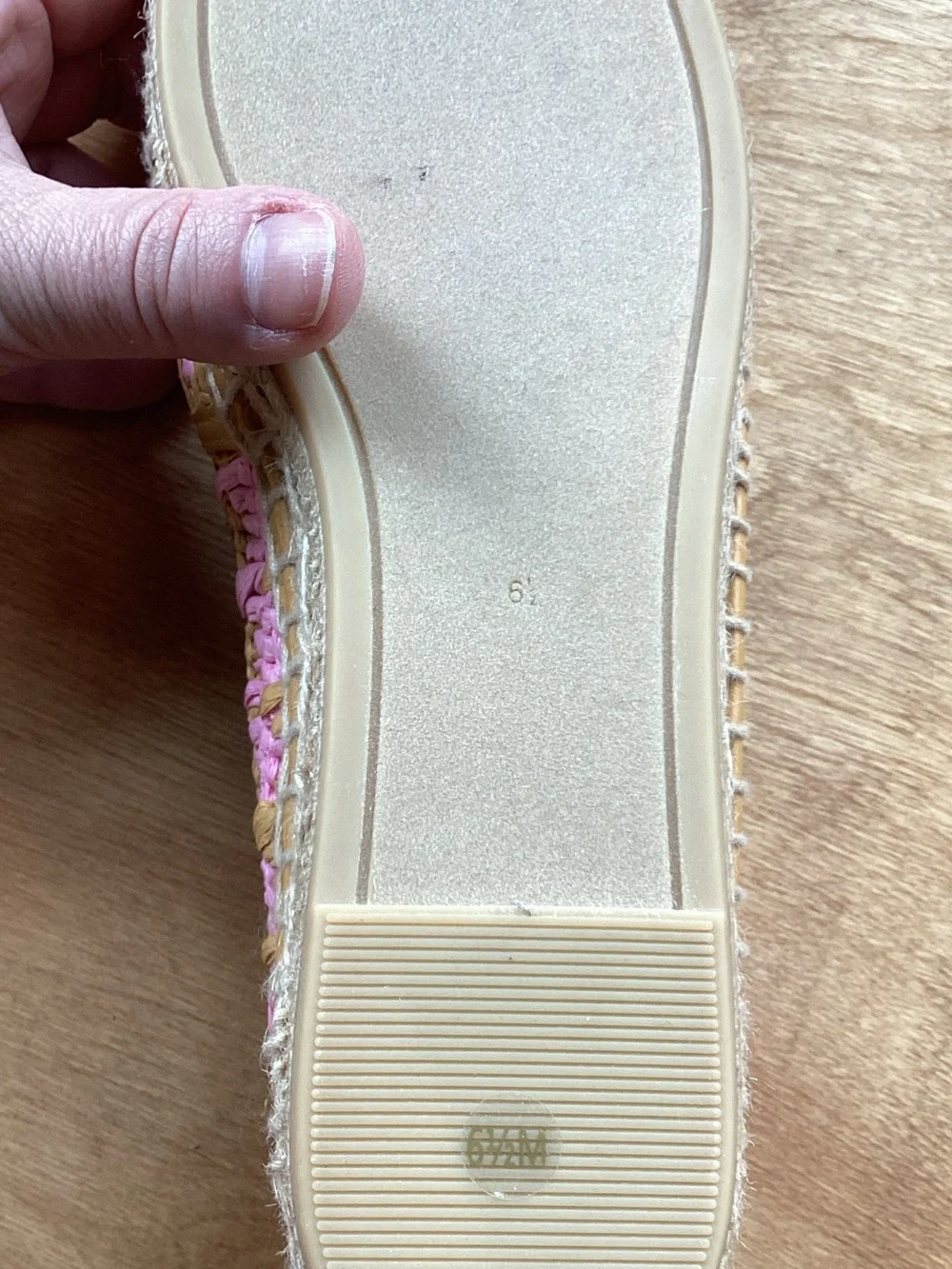 Tory Burch Pink and Natural Woven Espadrille Loafers with Logo Plaque